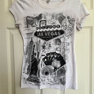 Las Vegas Graphic Kids T-Shirt - White
